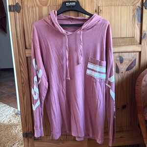 VS Pink oversized hooded T